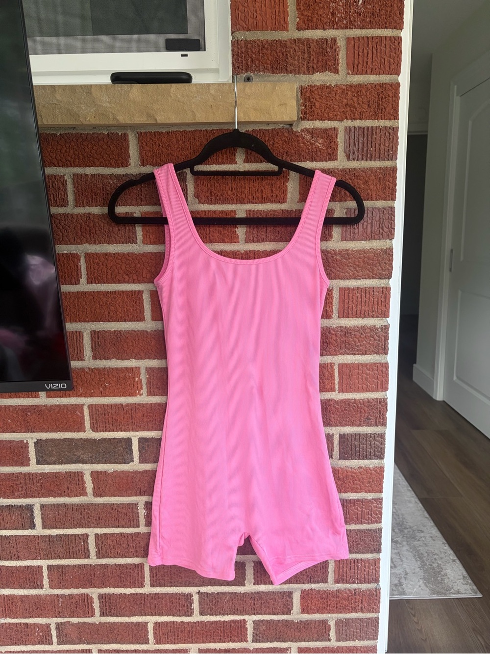 Pink Sleeveless One-Piece Romper